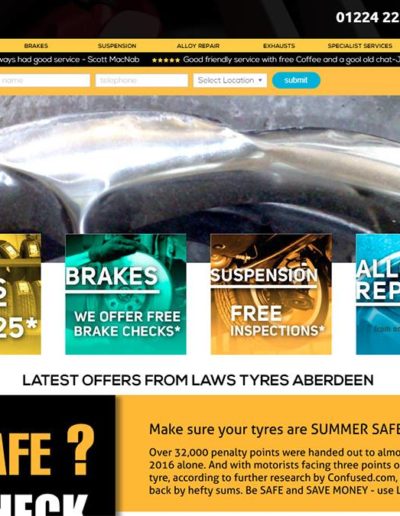 laws tyres by Aberdeen Website Designs
